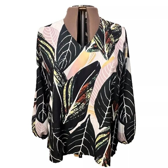 Dloreuk. Size 2X. Aloha Hawaiian Cruise Leaf Pullover B114 - Picture 1 of 6
